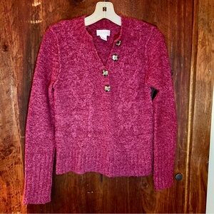 Arizona Jean Company Maroon V-Neck Sweater